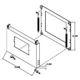 Hinged Mounting Kit, 19", 7U, 15 Slot