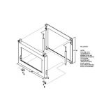 Hinged Mounting Kit, 19", 7U, 5 Slot