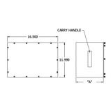 Enclosure, ITA, with Carry Handles, 9" deep