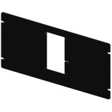 Fixed Mounting Faceplate, 5 Slot, TITAN, 5U