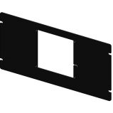 Fixed Mounting Faceplate, 10 Slot, TITAN, 5U