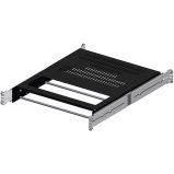 Slide Shelf Assembly for 24 to 26 Inch Rack, 2.3" cutout depth