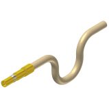 Patchcord, Receiver, Coax, Single End,  RG142, 36" (7865100-04 Contact)