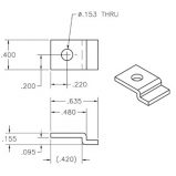 Strain Relief Kit for Use w/o Shroud, Series 75 (now includes 2 clips & screws)