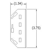 Strain Relief Housing/Backshell for 96 Position Connector Housing