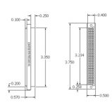 Connector Housing, 96 Position, HDI for Tandem Spring Receptacle
