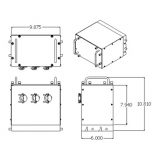 Enclosure, 6" Depth, for 15 Slot ITA with Clamp Connectors