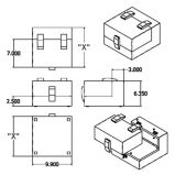 Enclosure, 10" Depth, "L-Shaped", 15 Slot