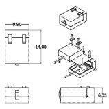 Enclosure, 14" Depth, "L-Shaped", 15 Slot