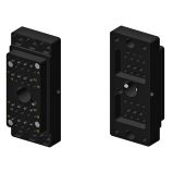 32 Position LIF Hybrid Socket, 16 Coax/Power - 16 Signal Positions